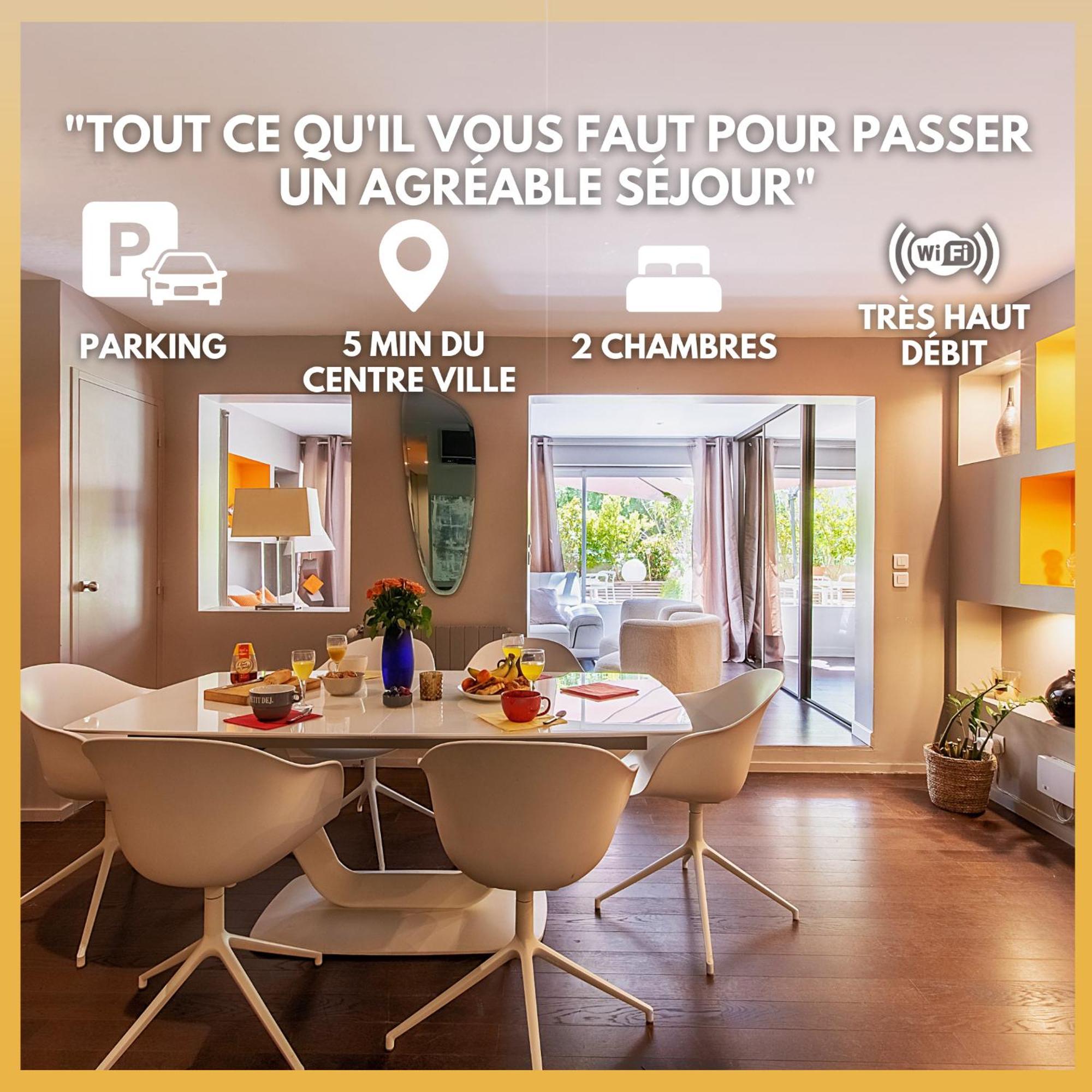 Montpellier-2Chambres-Grande Terrasse-Garage מראה חיצוני תמונה
